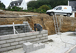 Réalisation des fondations à Saint-Cyr-sur-le-Rhone